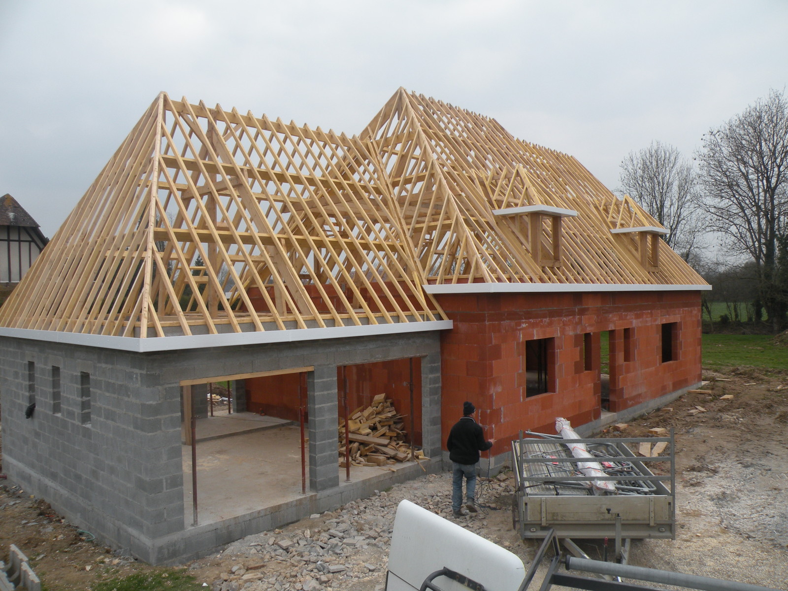 Entreprise de charpente à Saint-Nicolas-de-la-Haie