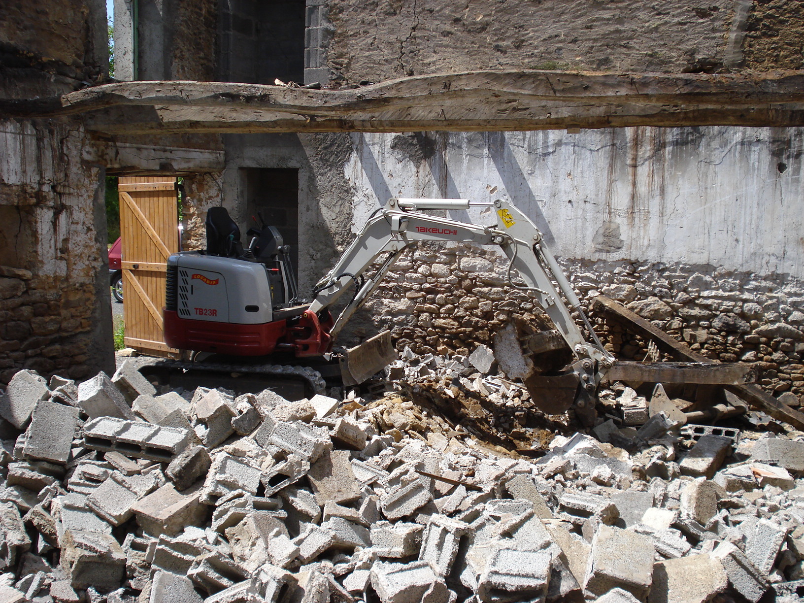 Démolition à Notre-Dame-du-Parc