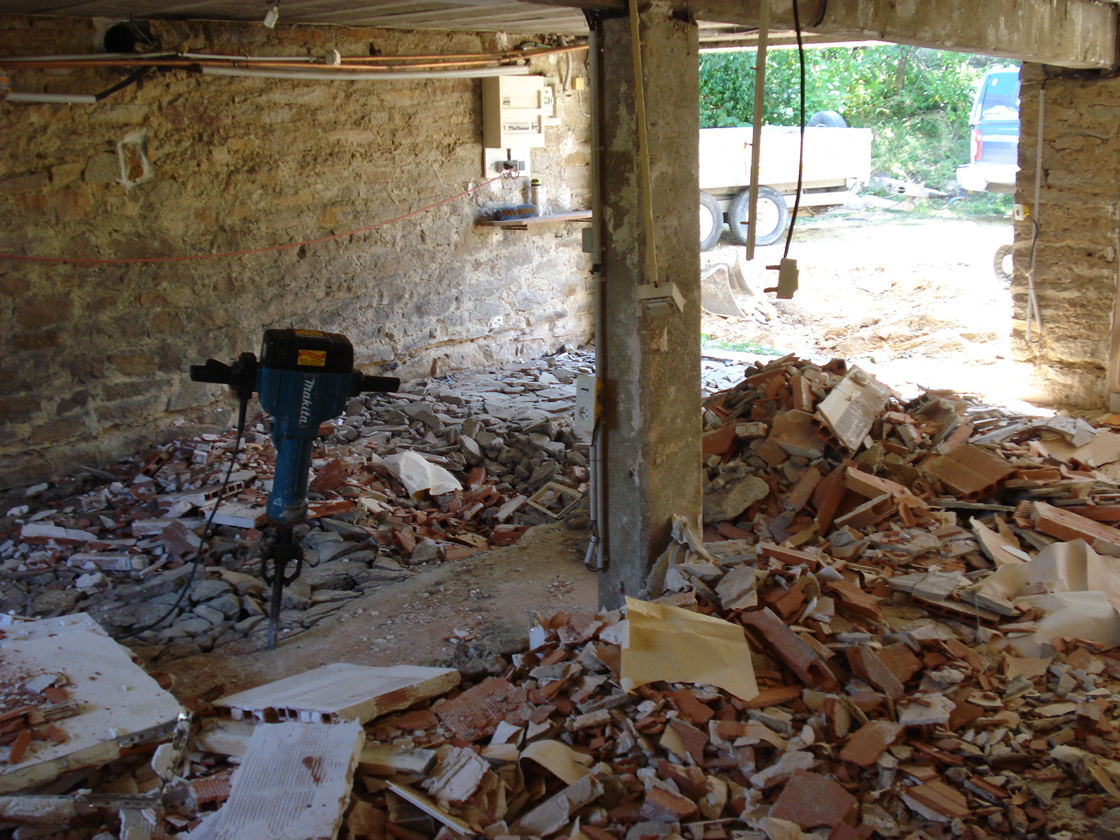 Démolition à Bosc-Mesnil