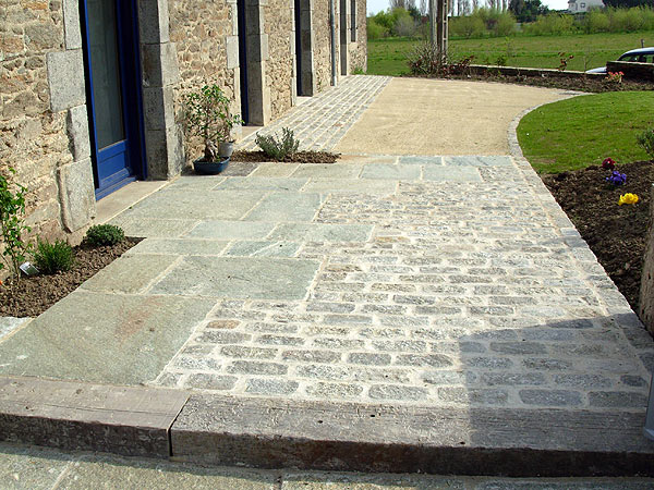 Dallage, terrasse, chape pavée à Rouen